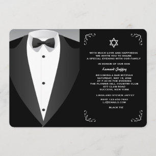Formele Occasion Bar Mitzvah Uitnodiging