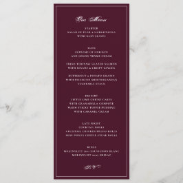 Formele Ontvangst Bourgondië Huwelijk Menu