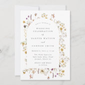 Formele overvloed gedroogd wild lentweddenschap kaart (Voorkant)