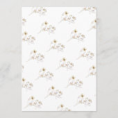 Formele overvloed gedroogd wild lentweddenschap kaart (Achterkant)