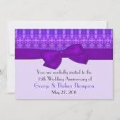 Formele Paarse uitnodiging tot Jubileum (Voorkant)