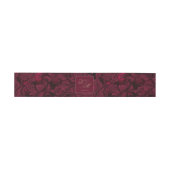 Formele Paisley Wedding Burgundy ID767 Uitnodigingen Wikkel (Vlak)