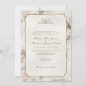 Formele Paisley Wedding Champagne ID767 Kaart (Voorkant)