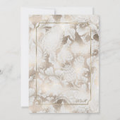 Formele Paisley Wedding Champagne ID767 Kaart (Achterkant)