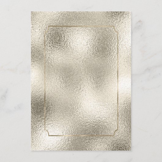 Formele Paisley Wedding Champagne ID767 Menu (Achterkant)