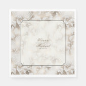Formele Paisley Wedding Champagne ID767 Napkins Servet (Voorkant)