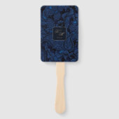 Formele Paisley Wedding Navy Blue ID767 Handwaaier (Voorkant)
