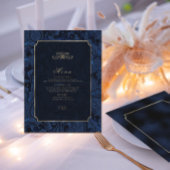 Formele Paisley Wedding Navy Blue ID767 Menu