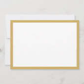 FORMELE PENSIONERING PARTY modern classy zwart gou Kaart (Achterkant)