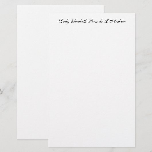 Formele persoonlijke artikelen (Voorkant / Achterkant)