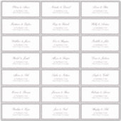 Formele plum Classic Wedding Guest Address Sticker (Voorkant)