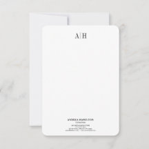 Formele Professionele Zaken Twee Monogram