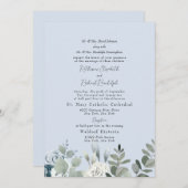 Formele puistblauw beide ouders bruiloft II Kaart (Voorkant / Achterkant)