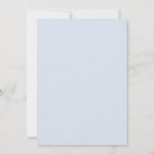 Formele puistblauw beide ouders trouwen kaart (Achterkant)