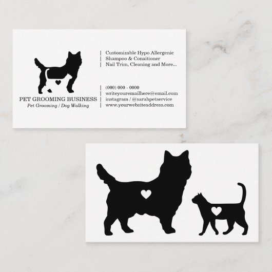 Formele rattendog visitekaartje (Voorkant / Achterkant)