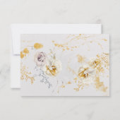 Formele romantische betoverende botanische bruilof RSVP kaartje (Achterkant)