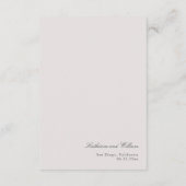 Formele Roze Orchidee Huwelijksdetails Bijlagekaar Informatiekaartje (Achterkant)