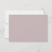 Formele Roze Roze Huwelijk RSVP Kaartje (Achterkant)