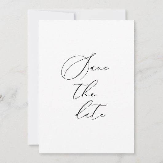 Formele Save The Date-kaart Date (Voorkant)