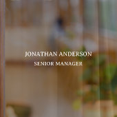 Formele School Kantoor Naam Bord Deur Raamsticker