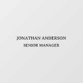 Formele School Kantoor Naam Bord Deur Raamsticker (Vel)