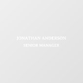 Formele School Kantoor Naam Bord Deur Raamsticker (Vel)