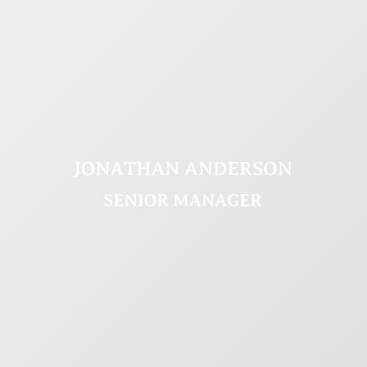 Formele School Kantoor Naam Bord Deur Raamsticker (Vel)