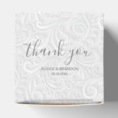 Formele script kalligrafie dank u bedankdoosjes (Bovenkant)