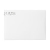 Formele scrollen bladeren zwart-wit bruiloft (Voorkant)