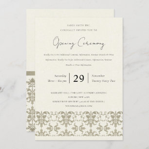 FORMELE SILVER DAMASK GRAND OPENING CEREMONY KAART