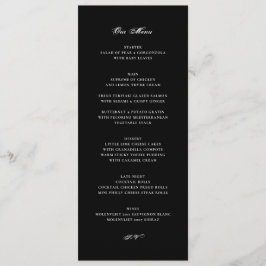 Formele smoking zwart klassieke trouwdag menu