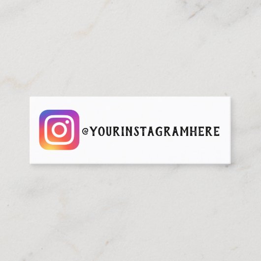 formele sociale media mini visitekaartje (Voorkant)