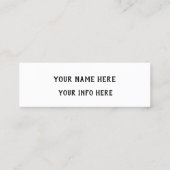 formele sociale media mini visitekaartje (Achterkant)