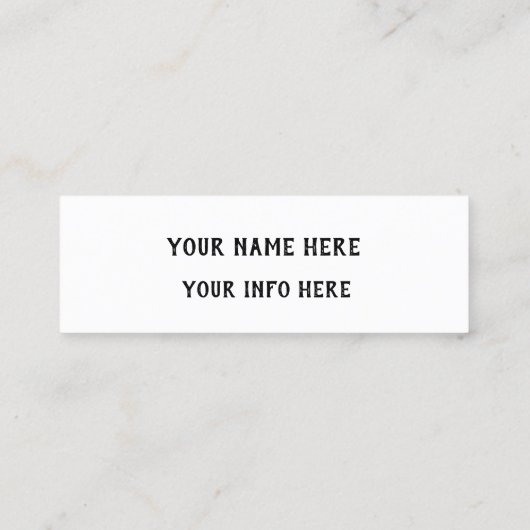 formele sociale media mini visitekaartje (Achterkant)