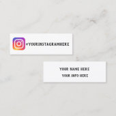 formele sociale media mini visitekaartje (Voorkant / Achterkant)