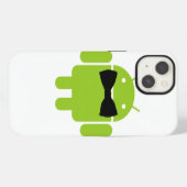 Formele stijl Android Robot-pictogram iPhone Hoesje (Achterkant horizontaal)