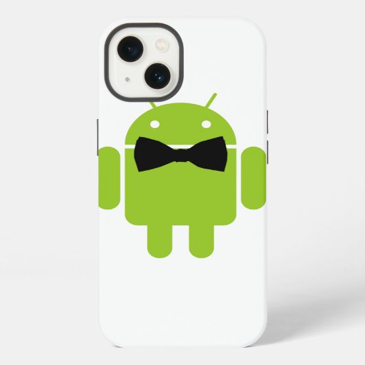 Formele stijl Android Robot-pictogram iPhone Hoesje (Achterkant)