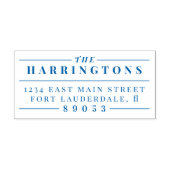 Formele  stijl familienaam retouradres  zelfinktende stempel (Design)