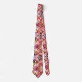 Formele stropdas | Marmer roze & goud (Voorkant)