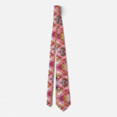 Formele stropdas | Marmer roze & goud (Achterkant)