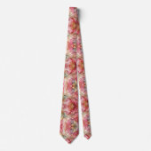 Formele stropdas | Marmer roze & goud (Voorkant)