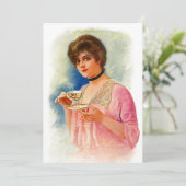 formele thee-Vrijgezellenfeest M&D Kaart (Staand voorkant)