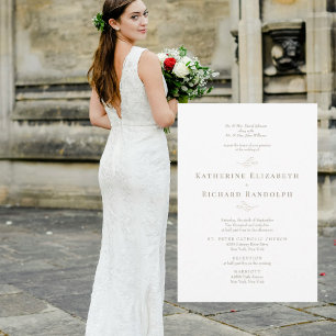 Formele traditionele gouden tekst 2 locatie trouwl