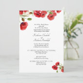 Formele Trouwflora Uitnodiging Beide Ouders (Staand voorkant)