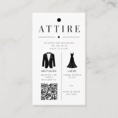 Formele trouwkleding gids QR Informatiekaartje (Voorkant)
