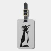 Formele Tuxedo Penguin Wedding Groom Groomsmen Bagagelabel (Voorkant verticaal)