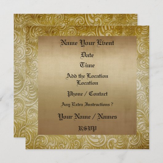 Formele Uitnodiging - SRF (Voorkant / Achterkant)