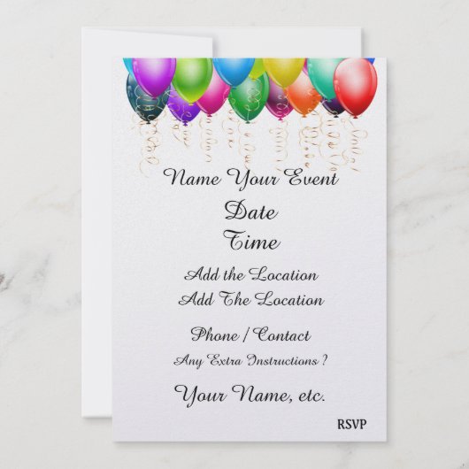 Formele uitnodiging tot evenement (Achterkant)