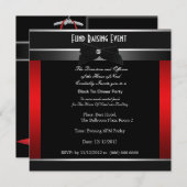 Formele uitnodiging tot het indienen van een zwart (Voorkant / Achterkant)