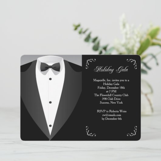 Formele uitnodiging tot inschrijving op feestdag G (Staand voorkant)